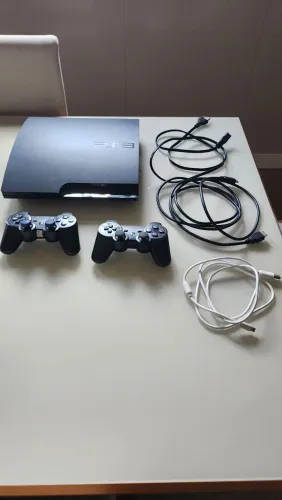 PlayStation 3 Slim Desbloqueado 24 Jogos e 2 controles