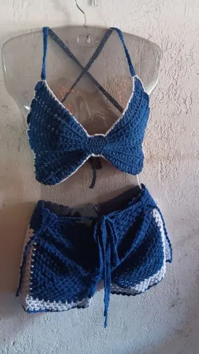 Conjunto em crochê 