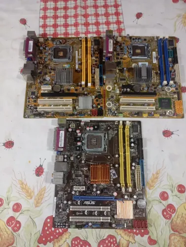 Lote 3 Placas Mãe 775 No Estado (Asus / Pegatron / Positivo) (leia a descrição).