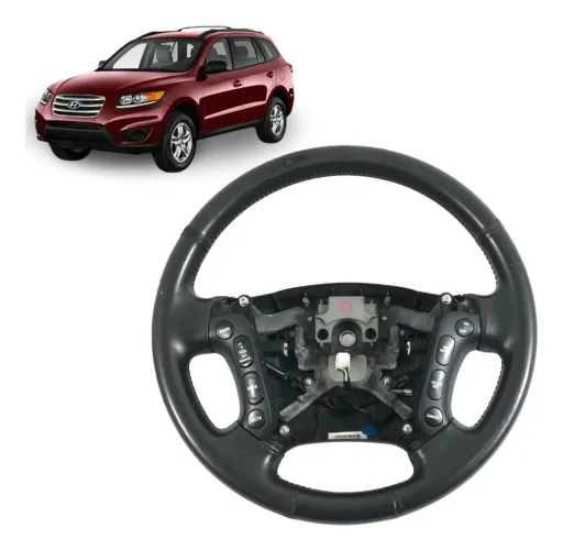 Volante Direção Hyundai Santa Fé 2.7 2010 11 2012 C/detalhe