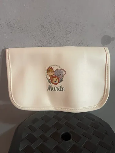 Kit bolsas luxo maternidade com um trocador personalizada para bebê com nome Murilo