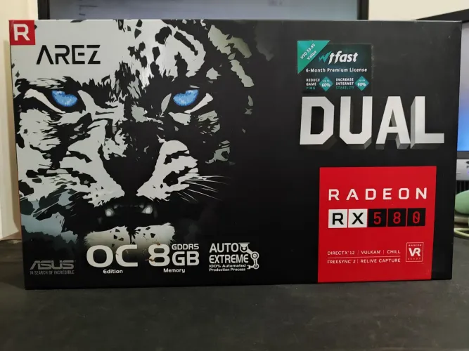 Placa de Vídeo ASUS AMD Radeon RX 580 OC 8GB, GDDR5 - Dual
