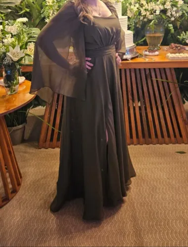 Vestido verde oliva