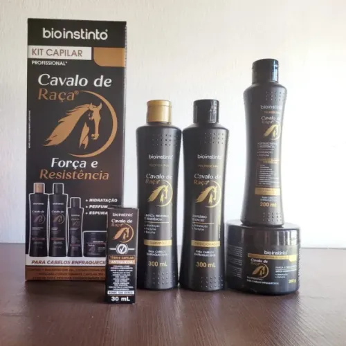 Kit Cavalo de Raça Bio Instinto 5 Itens - Força, Crescimento e Antiqueda