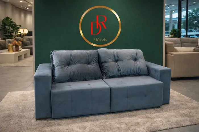 Sofa Retrátil 2 Metros Veludo - Novo e Embalado!!