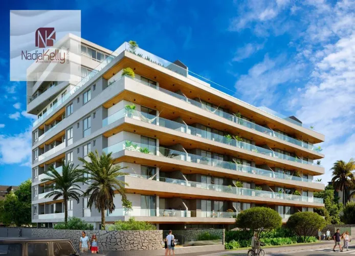 Apartamento beira mar com 3 dormitórios à venda, 74 m² por R$ 840.660 - Poço - Cabedelo/PB