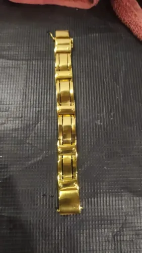 Bracelete de prata banhado a ouro 