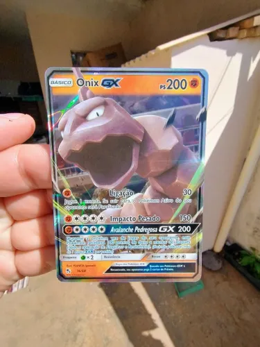 Carta Pokémon Onix GX Original Copag