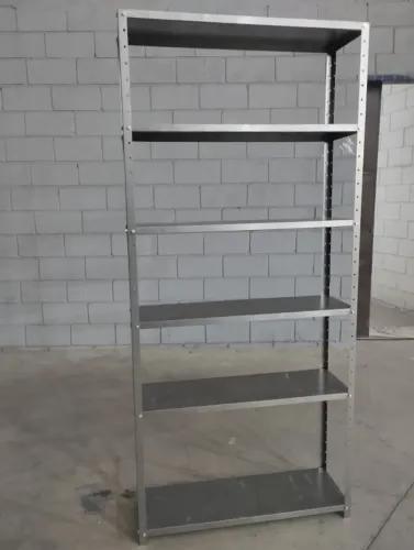 ESTANTE DE AÇO 2,00ALT X 92 LARG X 30 PROF COM REFORÇO- NOVA, SOMOS LOJA