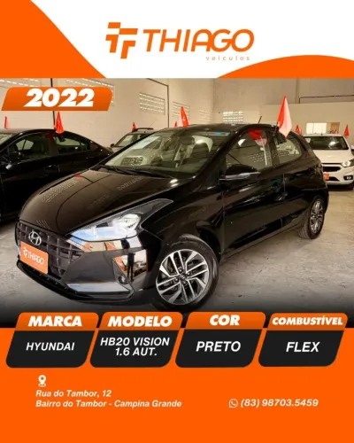 Hyundai HB20 Vision Bluelink 1.6 Flex 16V AUT 2022
