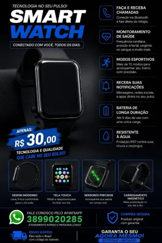 Vende-se smartwatch pro-fit. Usado<br>Usado