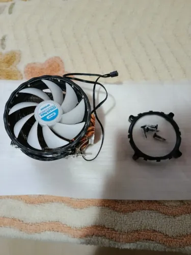 Cooler Cpu Led Ryzen Intel 775 1150 1151 1155 Am3+ Am4 T20 Preto