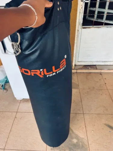 Saco de pancada vai com 2 luvas 