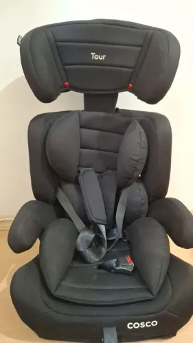Cadeirinha para Carro Cosco Tour (9kg a 25kg) Preta - Excelente Estado