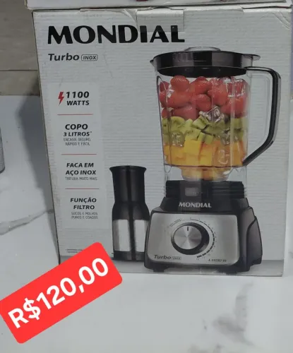 LIQUIDIFICADOR MONDIAL TURBO