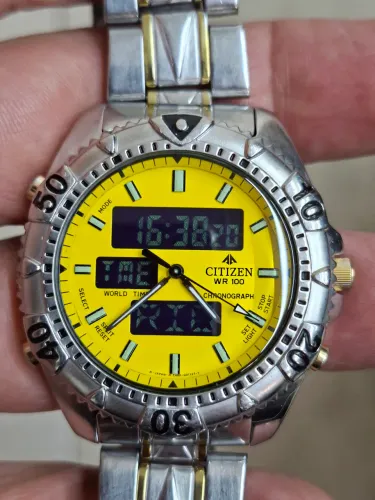 Relógio Citizen C460 Canarinho 