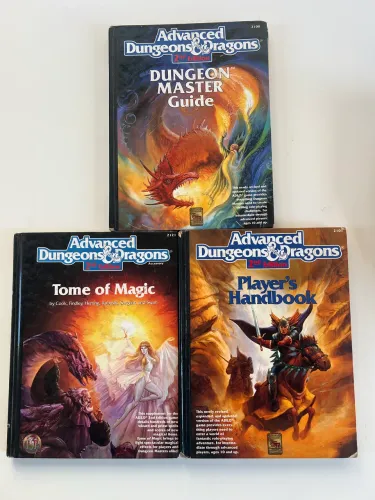Lote de 3 livros importados- ADVANCED DUNGEONS & DRAGONS