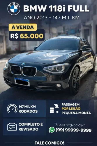 BMW 118IA / Urban/sport 1.6 TB 16V 170cv 5P 2013