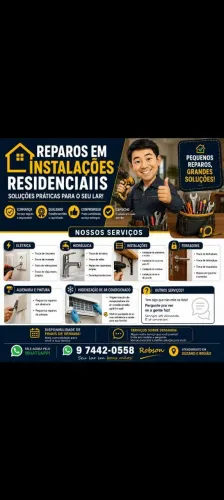 Realização de reparos em geral, disponível aos fins de semana