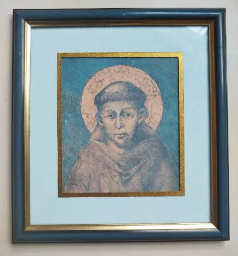 Quadro Decorativo Reprodução do Famoso Retrato de São Francisco de Assis