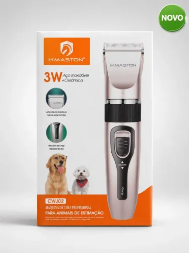 Máquina de Tosa Profissional H?Maston CWJ02 Recarregável para Pets