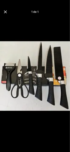 Kit Facas Premium 6 Peças Cozinha