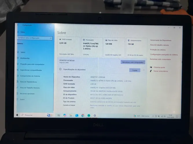 Notebook Dell Inspiron 15 3584