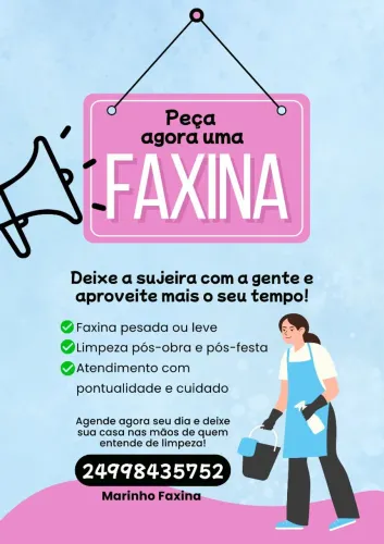 Serviços de faxina 