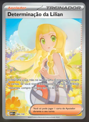 Carta Pokémon Lillie's Determination 184/172 - Mega Evolution - Rara