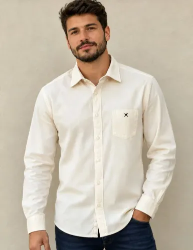 Camisa Social Polo Play Manga Longa P