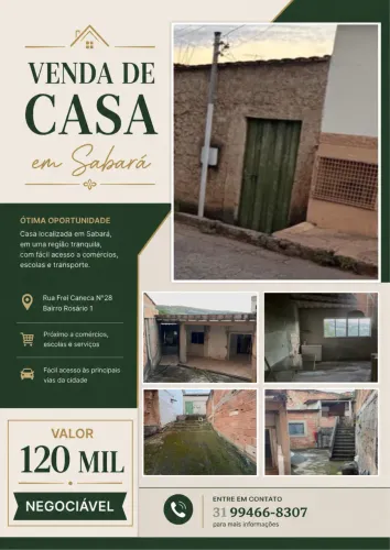 Vendo casa em Sabará