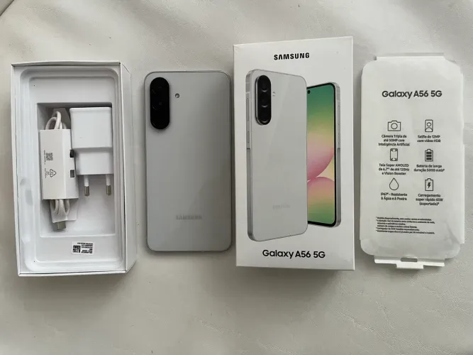 Novo na caixa - Samsung A56 lançado este ano