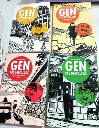 GEN PÉS DESCALÇOS- MANGÁ- VOLUMES 01, 02; 03 E 09