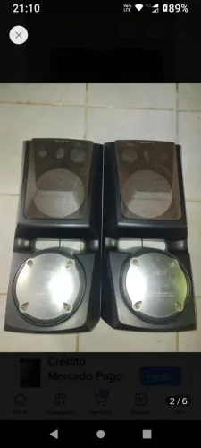 Tela das caixas de som sony lbt 850xb e xb66