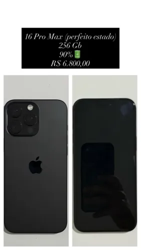 iPhone 16 Pro Max, 256Gb, perfeito estado
