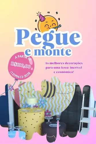 Pegue e monte decoração 