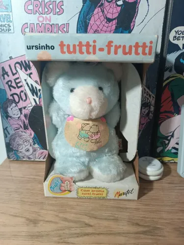 Ursinho Tutti-Frutti Maritel anos 80 na caixa.