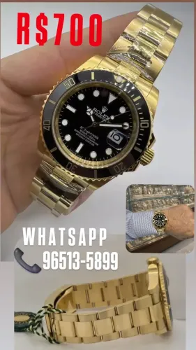 Relógio ROLEX SUBMARINER DOURADO AUTOMÁTICO 