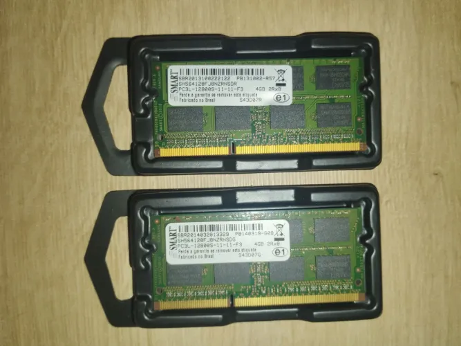 Kit 2 Memórias RAM SMART 4GB DDR3L 1600MHz para Notebook - Total 8GB