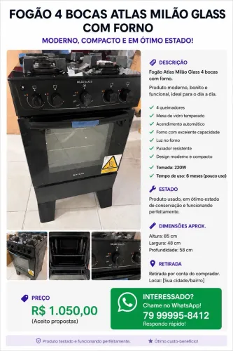 Fogão Novo 