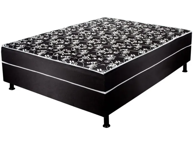 Cama Box Casal Conjugada Novas - 10 cm espuma 