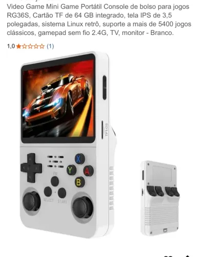 Vídeo Game Portátil 400 jogos