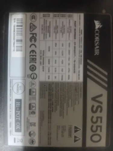 Fonte corsair vs550