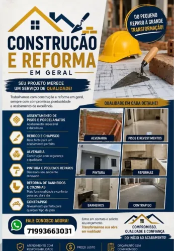 Construímos e reformamos