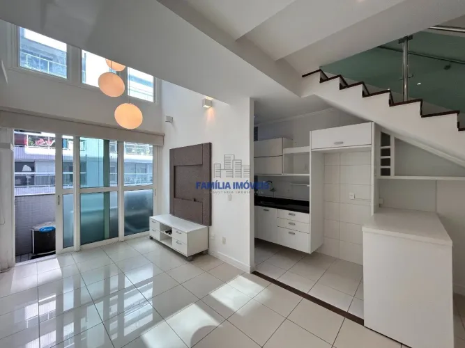 Flat duplex a venda 2 quartos lazer Gonzaga Santos/SP