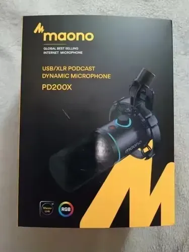 Microfone Dinâmico Podcast Rgb Via Usb / Xlr Maono Pd200x