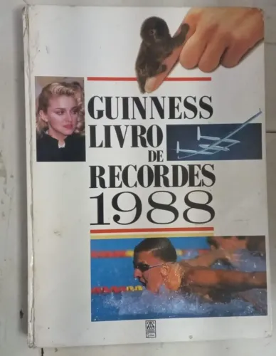 Livro Guinness Book Livro dos Recordes 1988 -308 pgs capa dura Norris McWhirter Editora