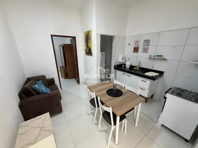 Flat mobiliado para aluguel no Jardim Amazonas: 1 quarto, ar-condicionado e eletrodoméstic