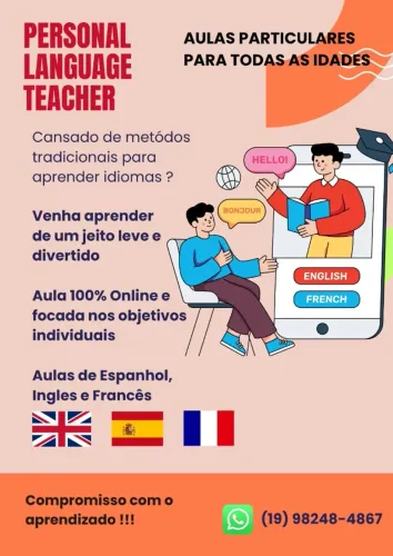 Aulas particulares de Idiomas