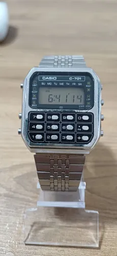 Relógio casio c-701 calculadora